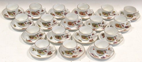 Lot 74 - A Royal Worcester Evesham China tea service...