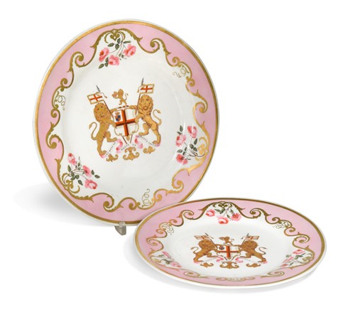 Lot 495 - A Flight Barr and Barr Worcester part service, circa 1820