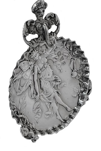 Lot 172 - A late 19th century Sterling silver pocket watch stand