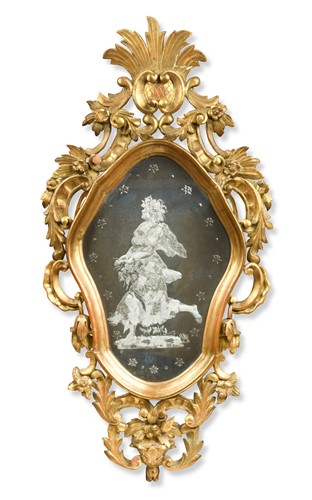 Lot 623 - A pair of Venetian wall mirrors,  18th century