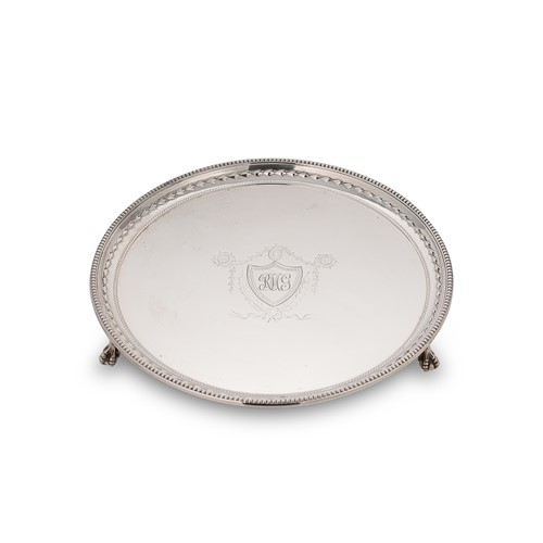 Lot 409 - An Edward VII silver waiter