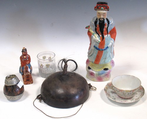 Lot 72 - A Chinese porcelain figure of a Confucian scholar, Republic period