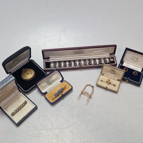 Lot 187 - A Seaforth Highlanders enamelled sweetheart...