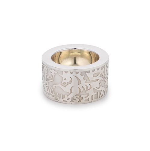 Lot 459 - 'The Goldsmiths' Company Salt' - An Elizabeth II silver salt designed by Alex Styles