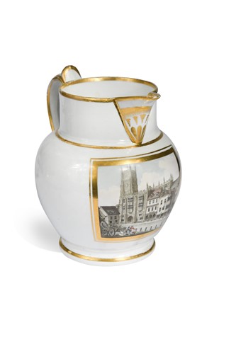 Lot 501 - A Chamberlain's Worcester jug, circa 1815