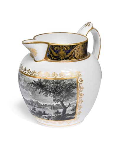 Lot 500 - An English porcelain jug, circa 1810