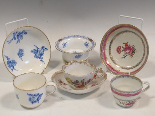 Lot 79 - A Sevres porcelain tea cup and saucer, painted...