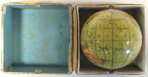 Lot 126 - A miniature terrestrial globe by J. Manning...