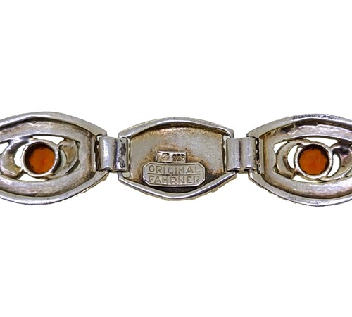Lot 6 - Theodor Fahrner - An Art Deco citrine and marcasite bracelet
