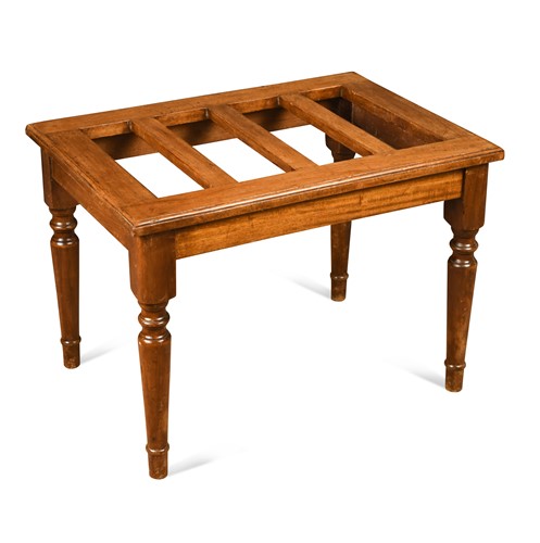 Lot 844 - A mahogany luggage stand, late 19th century