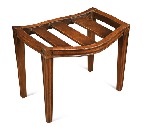 Lot 790 - A Hepplewhite period mahogany stool