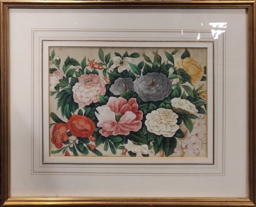 Lot 255 - Three 19th century Chinese School pith paper...