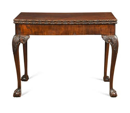 Lot 502 - A George II mahogany card table