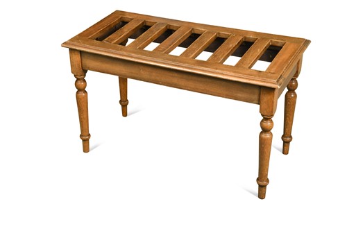 Lot 839 - An oak and beech luggage stand, 19th century