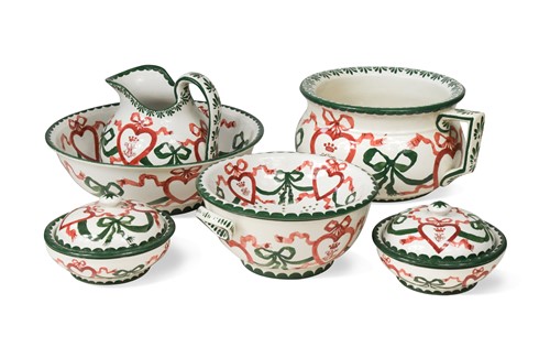 Lot 446 - A Wemyss 'Queensberry House' wash set, circa 1895