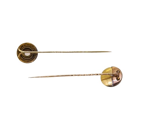 Lot 8 - Two diamond set stick pins