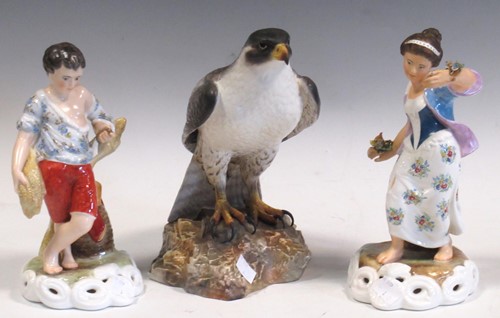 Lot 5 - A large Royal Crown Derby model of a falcon...