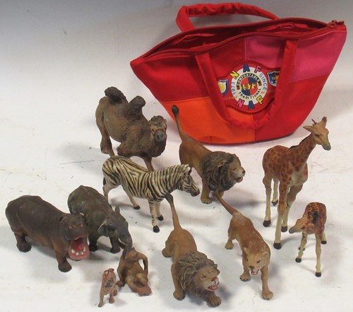Lot 158 - A collection of model figures of animals...
