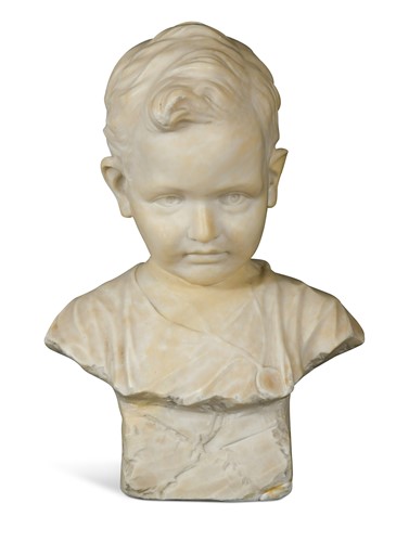 Lot 357 - Attributed to Ildebrando Bastiani (born 1867), a marble bust of a young boy