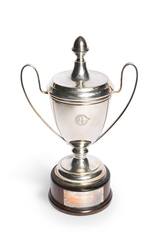Lot 97 - A Trenno S.p.A Premio del Giubileo silver trophy cup and stand, awarded to Frankie Dettori