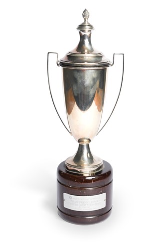 Lot 98 - A Trofeo Mercedes-Benz, continental silver trophy cup, awarded to Frankie Dettori