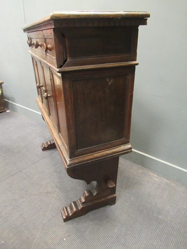 Lot 443 - A 17th century and later Spanish walnut chest...