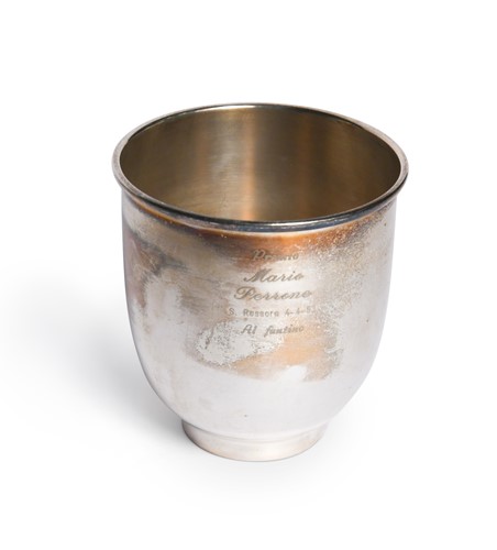 Lot 32 - A Premio Mario Perrone silver trophy cup, awarded to Frankie Dettori