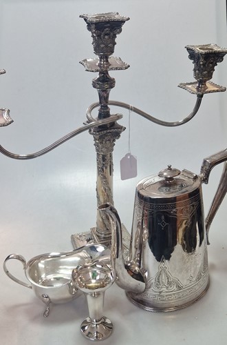 Lot 206 - A collection of silverplated items including...