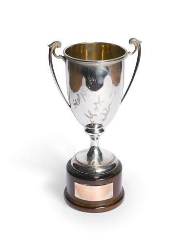Lot 61 - A Premio A.N.F silver trophy cup, awarded to Frankie Dettori