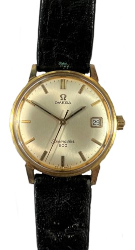 Lot 208 - Omega - A gold plated 'Seamaster 600' wristwatch