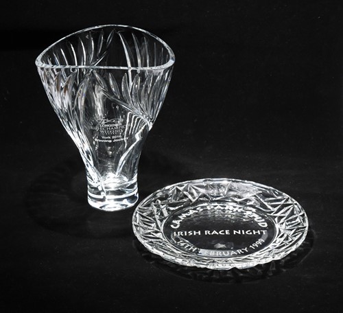 Lot 45 - A Longines Irish Champions Weekend York 2016 glass trophy, awarded to Frankie Dettori