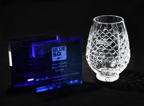 Lot 14 - A Betfred Winning Jockey Newmarket Racecourse cut glass trophy, awarded to Frankie Dettori