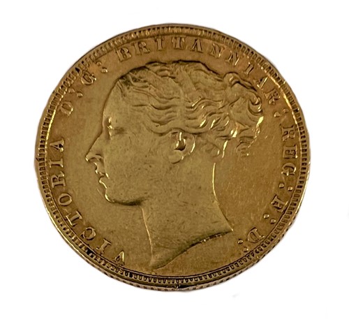 Lot 276 - A Queen Victoria 'Young Head' sovereign