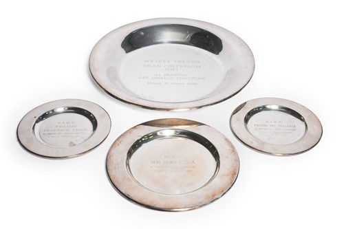 Lot 118 - Three S.I.R.E presentation salvers, awarded to Frankie Dettori