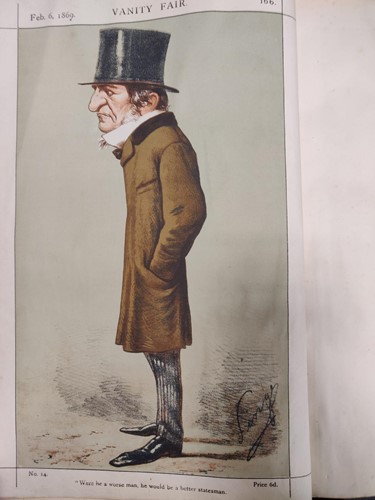 Lot 253 - Vanity Fair cartoons: drawings by various artists, 1869-1910