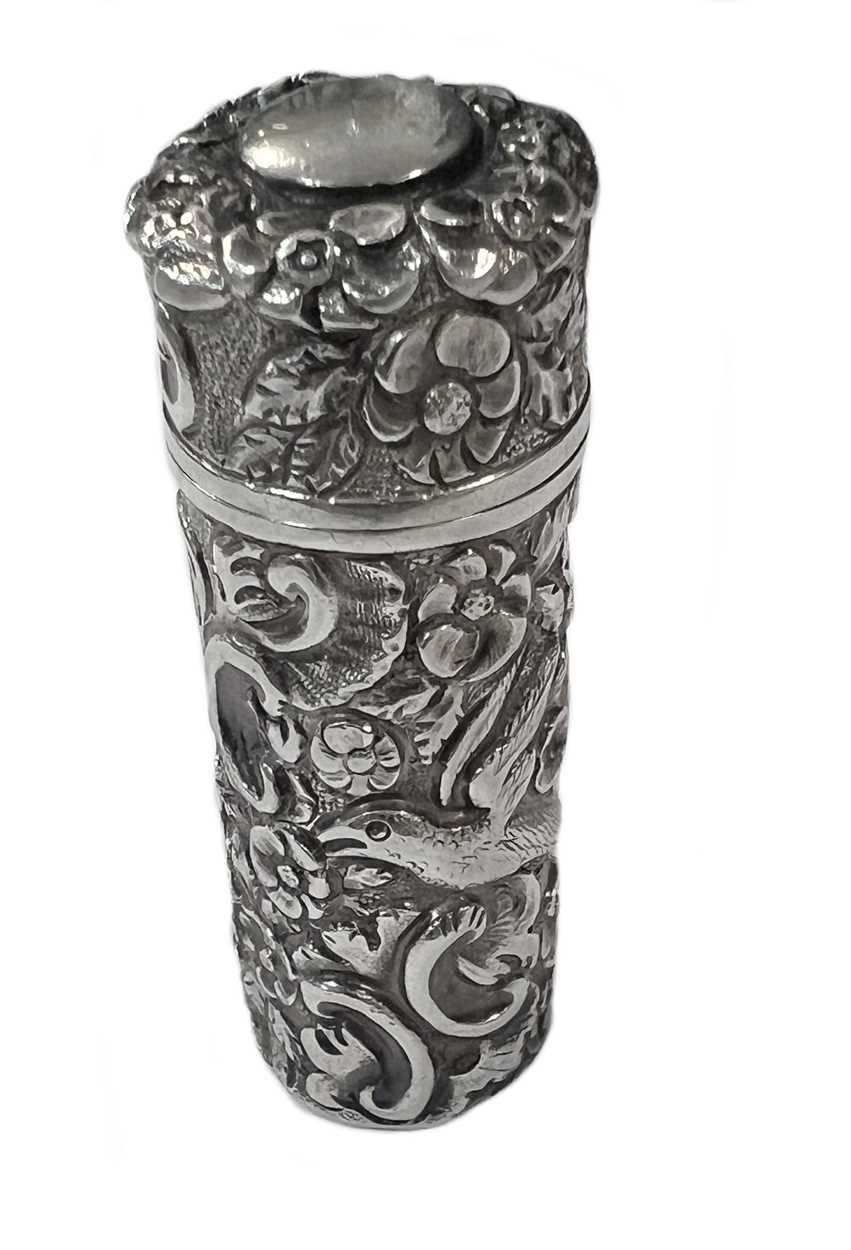 Lot 269 - A Victorian silver perfume bottle, mark of Sampson Mordan & Company