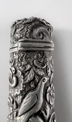 Lot 269 - A Victorian silver perfume bottle, mark of Sampson Mordan & Company