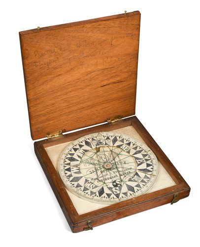 Lot 583 - A six-inch Sir W. Thomson's Patent Threaded Compass by James White Glasgow, No. 9636
