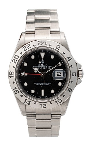 Lot 219 - Rolex – A steel ‘Explorer II, Version 3’ wristwatch