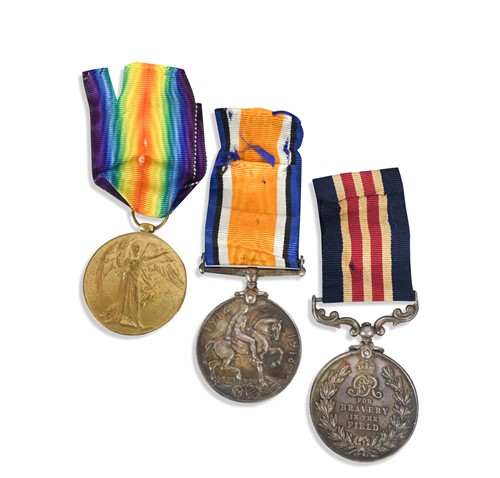 Lot 434 - A WW1 Military Medal group of three to 10431 Sgt. Charles Orton Foster 2 / H.A.C.