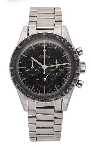 Lot 204 - Omega - A rare steel 'Speedmaster Pre Moon' wristwatch
