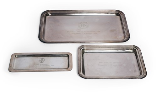 Lot 77 - A Qatar Racing & Equestrian Club, Longchamp presentation salver, awarded to Frankie Dettori