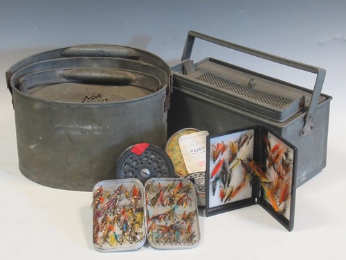 Lot 165 - Two cases of salmon fishing flies, a Hardy...