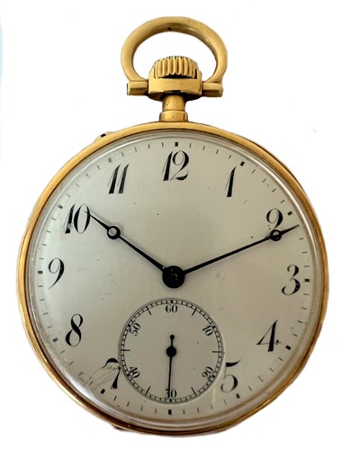 Lot 186 - Peerless by Stauffer & Company, La Chaux-de-Fonds - An 18ct gold open faced pocket watch