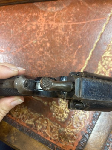 Lot 438 - A percussion Beaumont-Adams type double-action five-shot revolver, mid-19th century