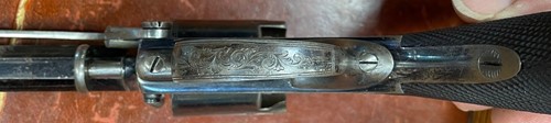 Lot 438 - A percussion Beaumont-Adams type double-action five-shot revolver, mid-19th century