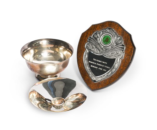 Lot 85 - A Stanjamesuk.com Spring Cup silver plated trophy cup, awarded to Frankie Dettori