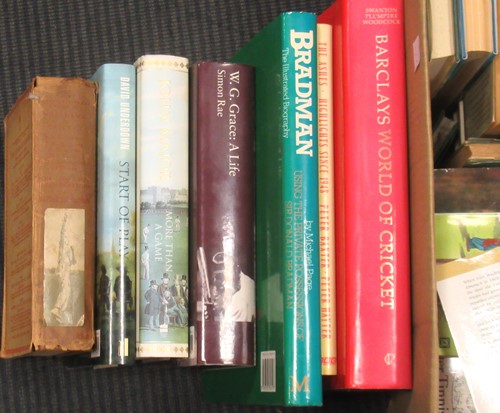 Lot 525 - Cricket books, a collection of 20th century...