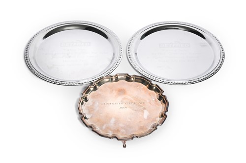 Lot 11 - A Betfred Glorious Stakes Qatar Goodwood Festival presentation salver, awarded to Frankie Dettori