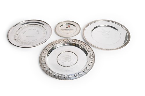 Lot 109 - An International Anatolia Stakes silver salver, awarded to Frankie Dettori